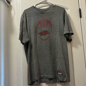 Arkansas Razorback Nike football tshirt